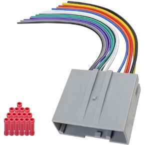 Radio Wire Harness 24PIN Car Stereo Wiring Harness Adapter Compatible with Ford E-150 E-250 F-150 F-250 F-350 F-450 F-550 Explorer Escape Expedition Mustang Mercury Mountaineer Lincoln