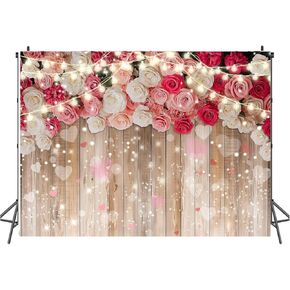10X8ft Floral Backdrop for Photography Valentine's Day Backdrop Wedding Backdrops Spring Flower Photography Backdrop Backdrops for Photographers Studio Props 054 in Kuwait