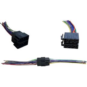 IMC Audio شبه الشاحنة Stereo Wiring Harness Play Play Play Player Radio CD في Dash متوافق مع Freightliner International Peterbilt Volvo Sterling Mack Kenworth Big Rig Mal