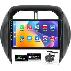 ل Toyota Rav4 2003 2004 2005 Android Radio Stereo: 9 بوصة تعمل باللمس الاستبدال Carplay Android Auto Bluetooth WiFi GPS FM كاميرا احتياطية