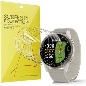 Compatible for Garmin Approach S50 Screen Protector, [6 Pack] Full Coverage TPU Clear Film Compatible for Garmin Approach S50 1.2 Inches (6 Pack)