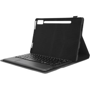 Sanpyl for Tab P12 Case with Keyboard, Rechargeable Detachable Touchpad Keyboard Case with Pen Holder for Tab P12 12.7inch 2023 (Black)