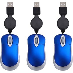 Angoily 3pcs Wired Computer Mouse Mini Notebook Luminous Mouse for Computer Optical Gaming Mouse Small USB Optical Mouse Computer Mice Computadora Laptop Mini Mouse for Laptop Telescopic