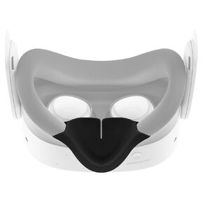 Geekria VR Anti-Leakage Nose Pad Compatible with Meta Q3S Original Headset, Silicone Light-Blocking Nose Pad, VR Headset Soft Nose Guard, Blackout Cover Cushion (1 Pcs, Black)