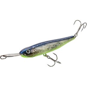 Strike King (HCEV90-683) Evader 90 Fishing Lure, Multi-Functional Hard Bait, Metal Lip, Evasive Action, 3 1/2-Inches, 1/2-Ounce, Size 10 Treble Hooks, Strobe Shad