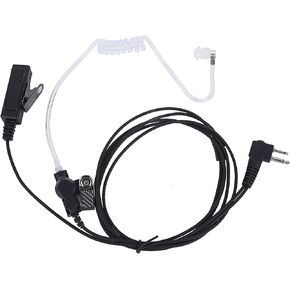 Pdflie bc300d BPR40 Acoustic Headset 2 Pin Earpiece CP200 Walkie Talkie Headphone Earphone with Mic PTT for Motorola CLS1110, CLS1410 AUX VLB XTN AX M-Series Two Way Radio
