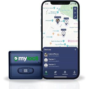 GPS Tracker from MyLoc8 - Universal for Vehicles, Trucks, Trailers, Bikes, Cars, Luggage and Loved Ones, Long Battery Life, Live Location Globally, 4G LTE SIM Included, Subscription Required
