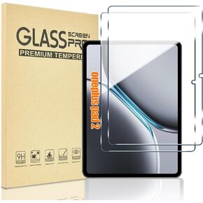 2 Pack Compatible with OnePlus Pad 2 12.1" Screen Protector Tempered Glass [Premium 9H Hardness] Anti-Scratch Bubble Free Tempered Glass Screen Film for OnePlus Pad 2 12.1 Inch