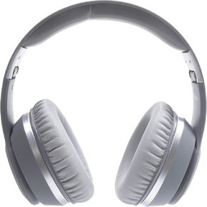 RadioShack Noise-Cancelling Over-Ear Headphones, Wireless Bluetooth Headphones with 400MAH Battery, Gray