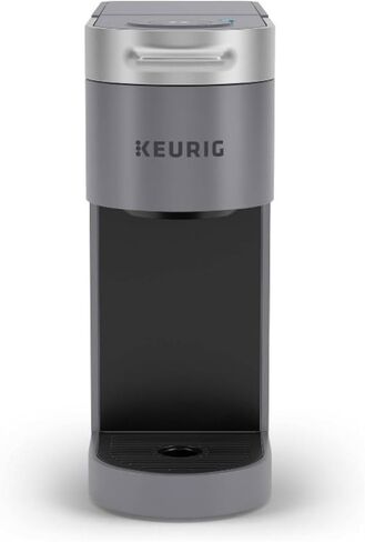 شركة Keurig K -Slim Plus Iced Coffee Maker (رمادي) ، ومرر قهوة مثلج من أجل المنزل - نظام المشروب السريع - تصميم لتوفير الفضاء - حزمة بأحجام الأحجام 3 مع قرون مشوية متوسطة وأكواب تنظيف (3 عناصر) in Kuwait