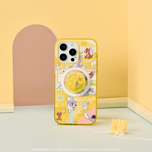 قبضة الهاتف popsockets مع الركلة المتوسعة ، قبضة لاصقة ، popout ، توم وجيري - Tidepool Mouse Chase in Kuwait