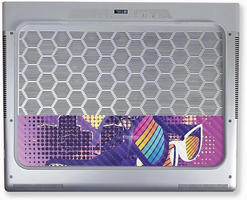 Carbon Fiber Laptop Skin Compatible with Alienware X16 R2 (2024) - Shutter Shades - Premium 3M Vinyl Protective Wrap Decal Cover - Easy to Apply | Crafted in The USA by MightySkins in Saudi Arabia