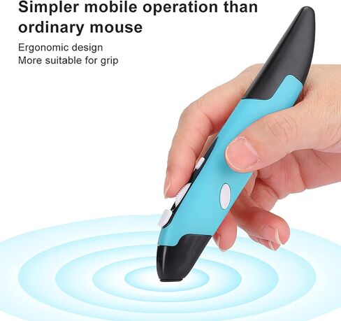 Optical Pocket Pen Mouse, Universal 2.4ghz USB Light Pen Mouse 800 1200 1600 DPI Ergonomic Mini Mice for 7 8 Vista 2000 for Android for Linux for OS in Saudi Arabia