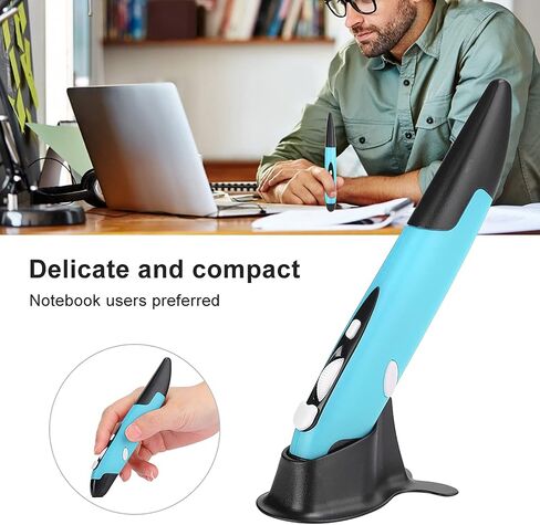 Optical Pocket Pen Mouse, Universal 2.4ghz USB Light Pen Mouse 800 1200 1600 DPI Ergonomic Mini Mice for 7 8 Vista 2000 for Android for Linux for OS in Saudi Arabia