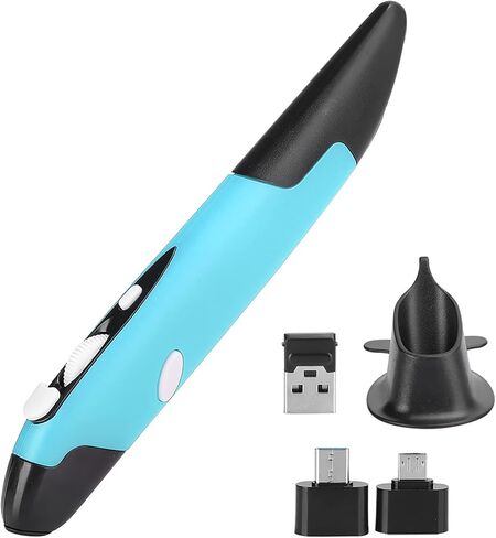Optical Pocket Pen Mouse, Universal 2.4ghz USB Light Pen Mouse 800 1200 1600 DPI Ergonomic Mini Mice for 7 8 Vista 2000 for Android for Linux for OS in Saudi Arabia