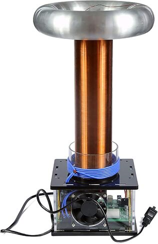 موسيقى Bluetooth عالية الطاقة Tesla لفائف Touchable Lougnting Lightning Lightning Spark Gap Arc Generator Plasma Soudspeaker Desktop Power Toy Model Wireless Transform in Kuwait