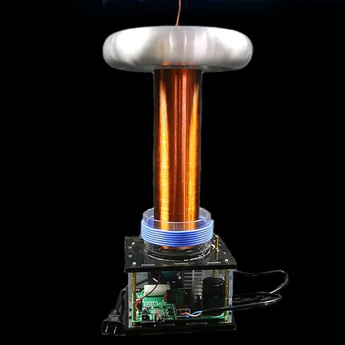 موسيقى Bluetooth عالية الطاقة Tesla لفائف Touchable Lougnting Lightning Lightning Spark Gap Arc Generator Plasma Soudspeaker Desktop Power Toy Model Wireless Transform in Kuwait