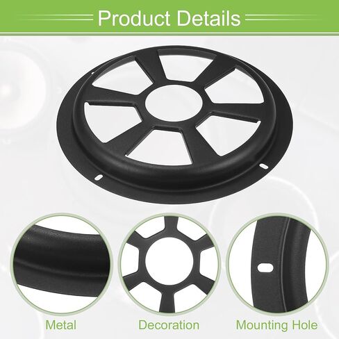 ACROPIX Universal 8" Car Speaker Grills Cover Round 8 Inch Audio Speaker Subwoofer Guard Protector Case with Mounting Screws Iron Black - Pack of 1 in Saudi Arabia