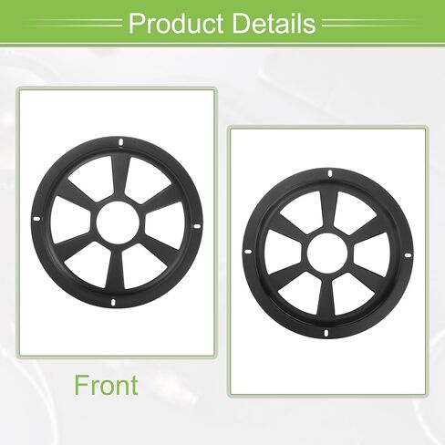 ACROPIX Universal 8" Car Speaker Grills Cover Round 8 Inch Audio Speaker Subwoofer Guard Protector Case with Mounting Screws Iron Black - Pack of 1 in Saudi Arabia