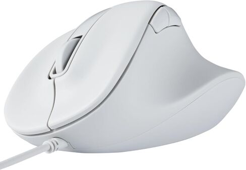 Elecom Wired USB Mouse Mouse ، نقرة صامتة ، اليد اليمنى ، 2000 دبي ، 5 أزرار ، مستشعر البصريات ، متوافق مع الكمبيوتر الشخصي ، Mac ، الكمبيوتر المحمول ، Ex-G ، Ssize White (M-XGS30UBSKWH) in Kuwait