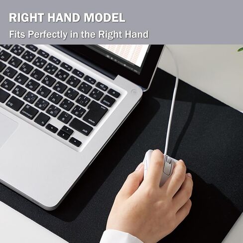 Elecom Wired USB Mouse Mouse ، نقرة صامتة ، اليد اليمنى ، 2000 دبي ، 5 أزرار ، مستشعر البصريات ، متوافق مع الكمبيوتر الشخصي ، Mac ، الكمبيوتر المحمول ، Ex-G ، Ssize White (M-XGS30UBSKWH) in Kuwait