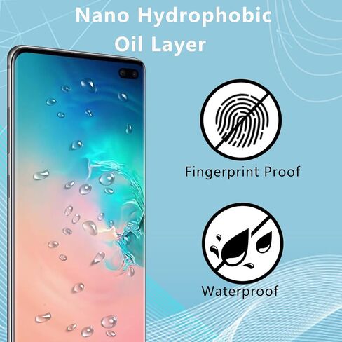 [2+2 Pack] for Samsung Galaxy S10 Plus Tempered Glass Screen Protector with Camera Lens Protector[9H Hardness] [3D Curved][Ultrasonic Fingerprint Unlock] for Samsung Galaxy S10 Plus in Saudi Arabia