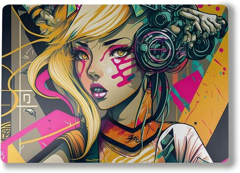 Laptop Skin Compatible with Surface Laptop 7 13.8" (2024) - Techno Punk - Premium 3M Vinyl Protective Wrap Decal Cover - Easy to Apply | Crafted in The USA by MightySkins in Kuwait
