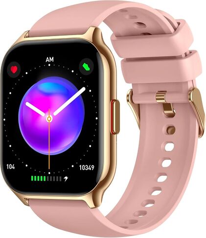 Smart Watch for Women Men, 2.01" HD Display Fitness Tracker with 107+ Sports Heart Rate Blood Pressure Blood Oxygen Sleep Monitor, IP68 Waterproof Smartwatch Compatible with Android iOS iPhone Phone in Saudi Arabia