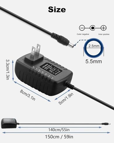 محول مزود الطاقة 5V 3A DC ، محول 5V 3A AC/DC ، حجم طرف الحبل 5.5 × 2.5 مم in Kuwait