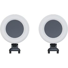 NEMOVA Selfie Ring Light [2 Pack], Detachable Mini Ring Lights, Rechargeable, 3 Color Modes, 3 Brightness Levels