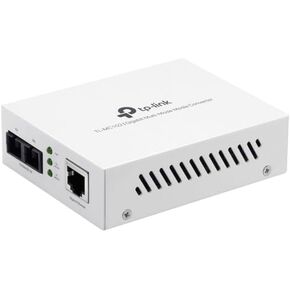 TP-Link Gigabit SFP to RJ45 Fiber Media Converter TL-MC102 | Fiber to Ethernet Converter | 10/100/1000Mbps RJ45 Port to 1000Base-XX Multi-Mode Fiber, White
