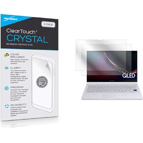 BoxWave Screen Protector Compatible with Samsung Galaxy Book Flex Alpha (13.3 in) - ClearTouch Crystal (2-Pack), HD Film Skin - Shields from Scratches