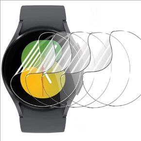 5Pcs Hydrogel Screen Protector for Samsung Galaxy Watch 6 Classic 47mm Smartwatch Soft HD Clear TPU Film Touch Sensitive, Self-Healing, Anti-Scratch, Ultra-Thin, Easy Installation
