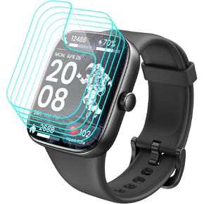 [5 Pack] for TOZO S7 Screen Protector TOZO S7 Smart Watch Screen Protector PET Film [Case Friendly] [Anti-Scratch] [Bubble Free] Designed for TOZO S7 Smartwatch Screen Protector