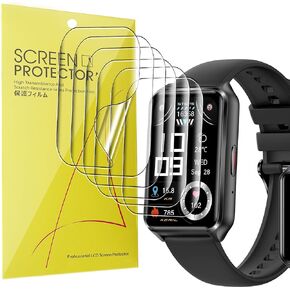 Compatible for SGJIK Smart Watch Screen Protector, Full Coverage TPU Clear Film Compatible for SGJIK H37 1.57 Inches Smart Watch Fitness Tracker (6 Pack)