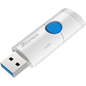 Flash Drive USB 128 GB Thumb Drive USB 3.2 Gen 1 Memory Stick Zip Drive Backup Jump Drive Single USB Drive for PC Laptop (White, 32, GB)