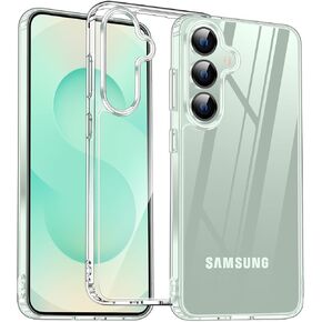 MOZOTER Designed for Samsung Galaxy S25 Plus Case Clear, [Not Yellowing] [15FT Military Grade Drop Protection] Scratch-Resistant Transparent Shockproof Slim Phone Case 6.7 Inch-Clear