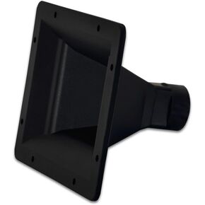 Goldwood Sound Molded Tweeter or Midrange Speaker Lense Heavy Duty Abs Directivity Speaker Horn Black (GT-300PB)
