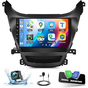SIXTOP [8-Core 6+128G] Android Car Stereo for Hyundai Elantra 2014-2016 with Carplay Android Auto 59 Theme 9 inch Touchscreen Bluetooth 5.0 FM/RDS Network Radio DSP 32EQ AI Voice GPS