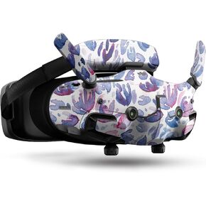 Drone Skin Compatible with DJI Goggles 3 - Blue Petals - Premium 3M Vinyl Protective Wrap Decal Cover - Easy to Apply | Crafted in The USA by MightySkins