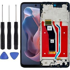 for Motorola G 5G 2024 Screen Replacement for Moto G 5G 2024 Screen Replacement with Frame XT2417 XT2417-1 XT2417-6 XT2417D LCD Display digitizer Touch Screen Black 6.6 Inch