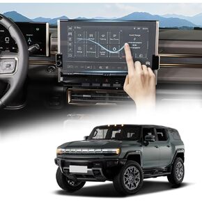 Tempered Glass Screen Protector Foils for 2024 Hummer EV Accessories [2024 and up] Center Control Touch Screen Tempered Glass Anti-Glare Anti-Fingerprint HD Transmittance