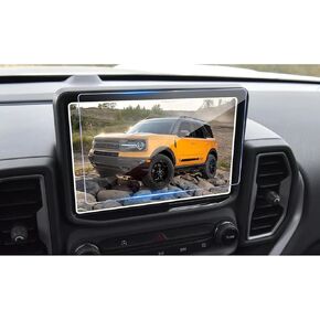 GFJNFG Bronco Sport Screen Protector for 2024 2023 2022 2021 Ford Bronco Sport 8 Inch Sync 3 Navigation Tempered Glass 9H Hardness Anti-Explosion Super Protection Reduced Fingerprinting