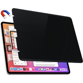 Magnetic Privacy Screen Protector Compatible With iPad 9th 8th 7th Generation 10.2 Inch (2021-2020-2019)& iPad Air 3th & iPad Pro 10.5 In, Anti Glare Blue Light Spy Filter Private Black Security Cover