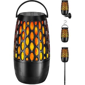Upgraded Outdoor Bluetooth Speakers Waterproof, Outdoor Speakers with Light, Multi-Speaker Auto-Sync Up To 100 Speaker, HD Surround Sound Multiroom Digital Music System Speaker, Gifts for Men (1 Pack)