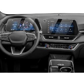 Karltys 2 Pack 2025 Equinox Screen Protector for 2025 Chevy Equinox LT/RS/ACTIV, 11.3-Inch Navigation & 11-Inch Dashboard Tempered Glass for 2025 Equinox Accessories Touch Screen Cover Anti Glare