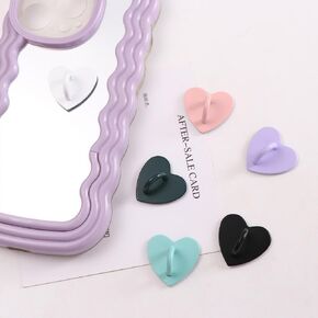 2Pcs Black + Purple Phone Case Finger Ring, Adhesive Phone Charm Phone Grip Holder Colorful Phone Stand Holder, Cell Phone Ring Holder Accessories