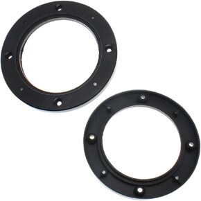 2Pcs 6.5 Inch Universal Fit Car Speaker Spacer, Car Stereo Speaker Spacer, Adaptor Ring Mounting Bracket, for Cars, Trucks, RV, Boats (Black)