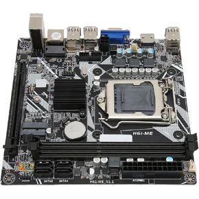 ITX Computer Motherboard DDR3 Gaming Motherboard with SATA2.0 / NVME M.2, PCIe 16X, VGA HDML Video Output, Support/Network Card