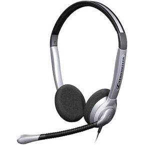Sennheiser SH 350 سماعة الأذنين مع الميكروفون والفضة